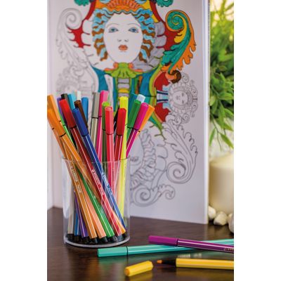 4006381333528-STABILO Pen 68 - Feutre pointe moyenne - gris froid clair--1