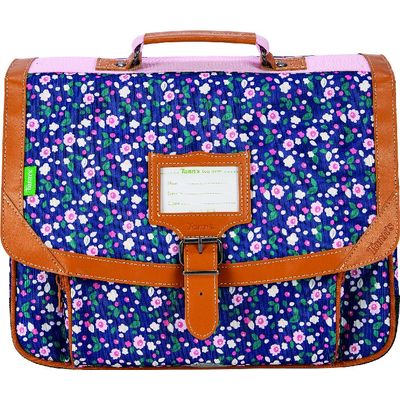 Cartable Tann s Anna 38 cm 2 compartiments bleu Pas Cher Bureau Vallee