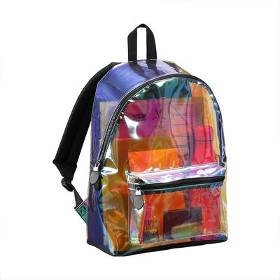 Sac a dos Holographic 1 compartiment transparent Viquel Pas Cher Bureau Vallee