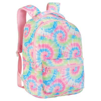 Sac a dos Marshmallow Tie Dye 1 compartiment rose multicolore Kid Abord Pas Cher Bureau Vallee