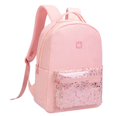 Sac a dos Marshmallow Twinkle 1 compartiment rose corail Kid Abord Pas Cher Bureau Vallee