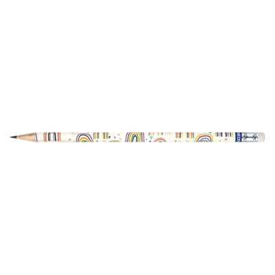 4007817079874-STAEDTLER Pattern - Pack de 6 crayons à papier HB - embout gomme--3