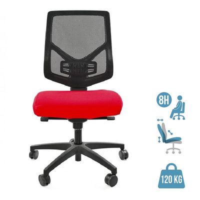 8033540636769-Fauteuil de bureau UNIT AIR - Accoudoirs en option - rouge--0