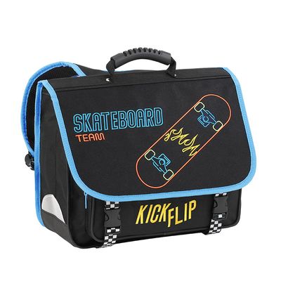 Cartable Skate 38 cm 2 compartiments noir Viquel Pas Cher Bureau Vallee