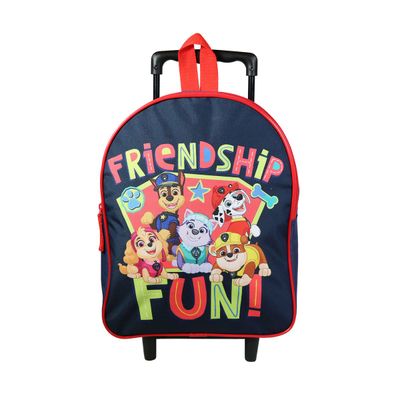 Sac maternelle a roulettes Pat Patrouille 1 compartiment multicolore Bagtrotter Pas Cher Bureau Vallee