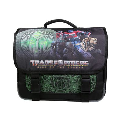 Cartable Transformers 38 cm 2 compartiments vert Bagtrotter Pas Cher Bureau Vallee