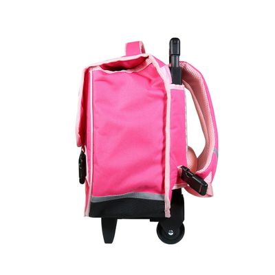 3666311010304-Cartable à roulettes Phileas Danseuses 38 cm - 2 compartiments - rose - Bagtrotter--1