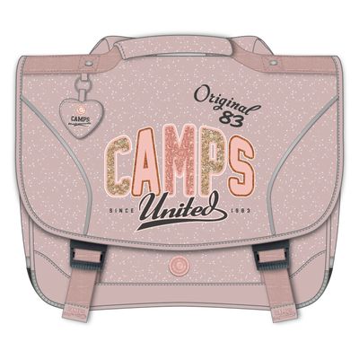 Cartable Camps Lovely 38 cm 2 compartiments rose Kid Abord Pas Cher Bureau Vallee