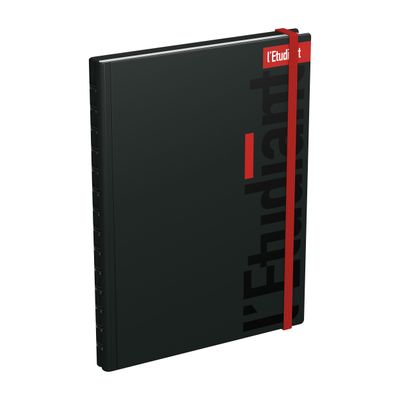 3147280242465-Agenda L'Étudiant Etudes Sup - 1 semaine sur 2 pages - 15 x 21 cm - noir - Hamelin--0
