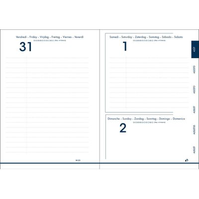 3371010499496-Agenda Jungle Spirit - 1 jour par page - 12 x 17 cm - rayure - Quo Vadis--1