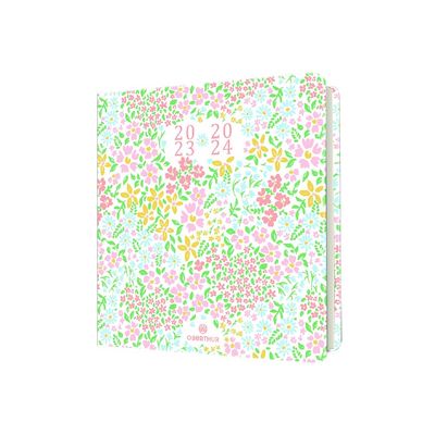3664447145280-Agenda Chelsea 16 bureau - 1 semaine sur 2 pages - floralie - Oberthur--0