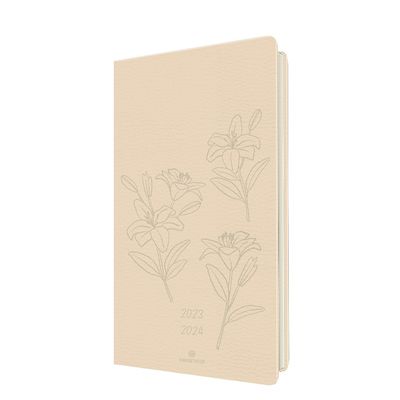 3664447146119-Agenda Summerside 16 poche - 1 semaine sur 2 pages - nude - Oberthur--0