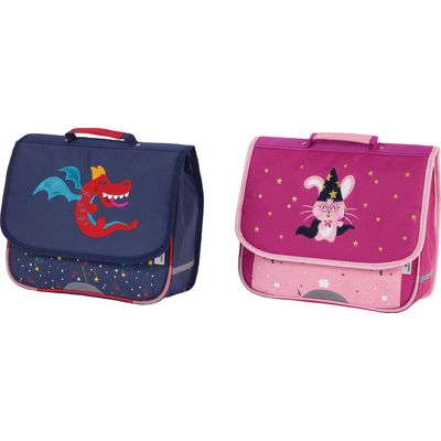 Cartable Maternelle 32 cm 2 compartiments differents coloris assortis Oberthur Pas Cher Bureau Vallee