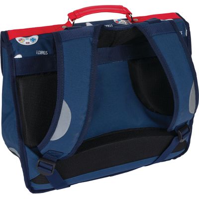 Cartable Les Scolaires Garcon 38 cm 2 compartiments marine et bleu Oberthur Pas Cher Bureau Vallee