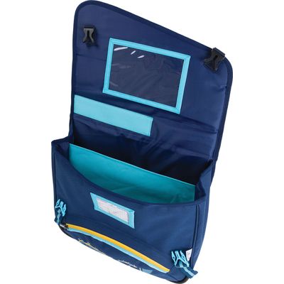 Cartable Megacars Megabikes 38 cm 2 compartiments differents coloris assortis Oberthur Pas Cher Bureau Vallee