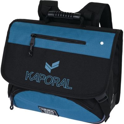 Cartable Kaporal Primaire 38 cm 2 compartiments chine noir Oberthur Pas Cher Bureau Vallee