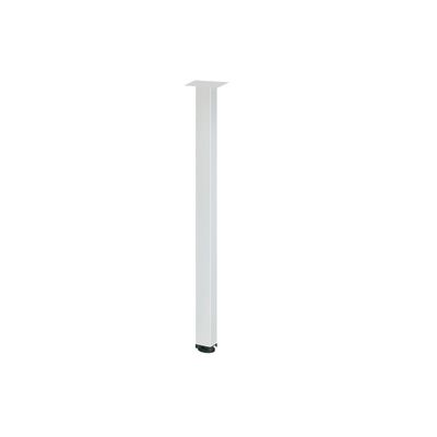 3483600955180-Pied carré pour retour de bureau CONNEXION - L4 x H71,5 x P4 - Blanc--0