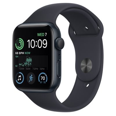 194253415169-Apple Watch SE (GPS) 2e génération - aluminium minuit - montre intelligente avec bande sport - minuit --0