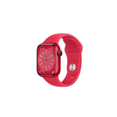 194253398912-Apple Watch Series 8 (GPS) (PRODUCT) RED - aluminium rouge - montre intelligente avec bande sport - roug--0