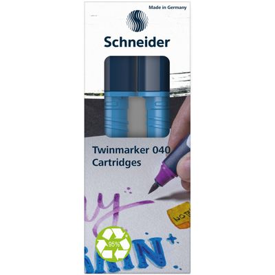 4004675158673-Schneider Paint-It 040 - pack de 2 cartouches de recharge Twin marker - 1 pointe ogive + 1 pointe pince--1