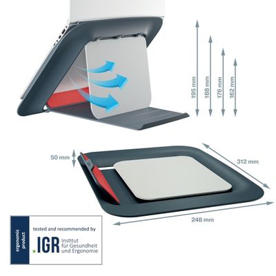 4002432129362-Leitz Ergo Cosy - Support pour ordinateur portable jusqu'à 17" - gris velours--16