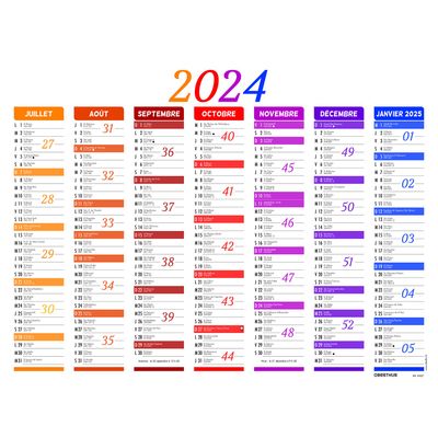 3664447152301-Calendrier Nuance - 7 mois par face - 40,5 x 55 cm - Oberthur--1