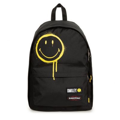 EASTPAK Out Of Office Sac a dos Smiley graffiti avec compartiment pour ordinateur portable Pas Cher Bureau Vallee