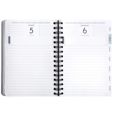 3660942077316-Agenda à spirale Age Bag - 1 jour par page - 15 x 21 cm - noir - Exacompta--1