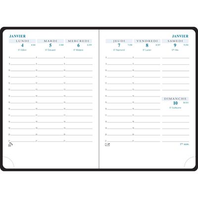 3660942084819-Agenda de poche Elise - 1 semaine sur 2 pages - 9 x 13 cm - bleu - Exacompta--1