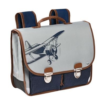 Cartable Louise Arthur 38 cm 2 compartiments petit explorateur Quo Vadis Pas Cher Bureau Vallee