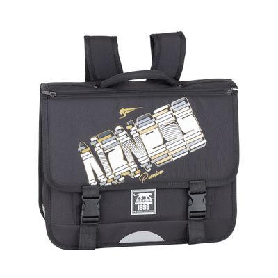 Cartable reversible Airness Cesare 38 cm 2 compartiments Hamelin Pas Cher Bureau Vallee