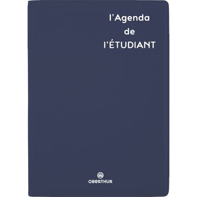3664447174594-Agenda Humour Gomme - 1 jour par page - 13 x 18 cm - bleu marine - Oberthur--0