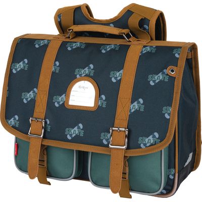 Cartable Kickers boy 38 cm 2 compartiments print Oberthur Pas Cher Bureau Vallee