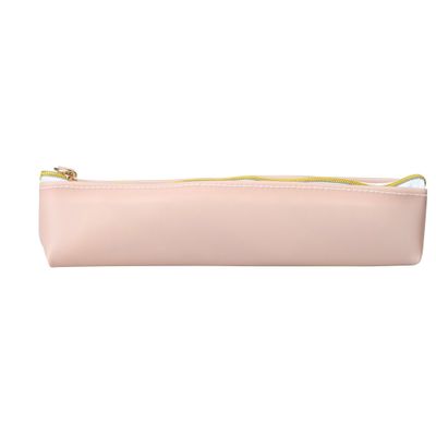 3703742251620-Trousse rectangulaire School Soft Touch - 1 compartiment - rose - Carpentras--0