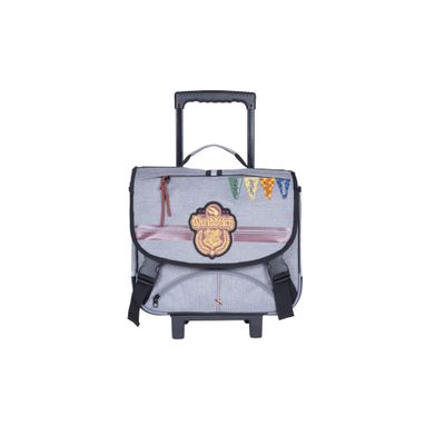 Cartable a roulettes Harry Potter Quidditch 2 compartiments gris Kid Abord Pas Cher Bureau Vallee