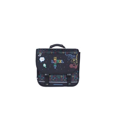 3661507023748-Cartable KIP Gamer next level - 38 cm - 2 compartiments - noir - Kid'Abord--0