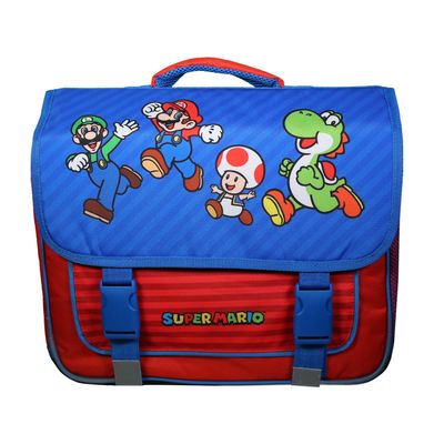 Cartable Super Mario 38 cm 2 compartiments multicolore Bagtrotter Pas Cher Bureau Vallee