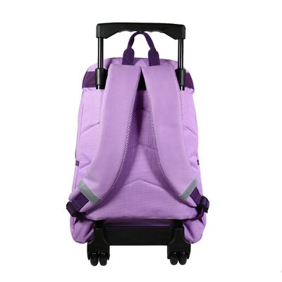 Sac a dos a roulettes La Reine des Neiges 2 compartiments violet Bagtrotter Pas Cher La Reunion Bureau Vallee