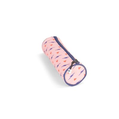 3663842008244-Trousse ronde Heart - 1 compartiment - rose - Pol Fox--1