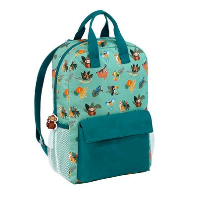 Sac a dos maternelle Baby Wild Tropical 1 compartiment vert Viquel Pas Cher Bureau Vallee