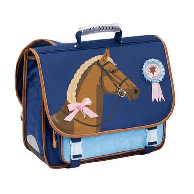 Cartable Equestre 38 cm 2 compartiments Viquel Pas Cher Bureau Vallee