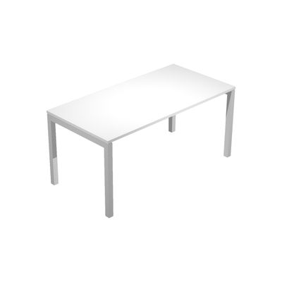 7331920001673-Bureau droit Trend - L120 - pieds arches - plateau blanc--0