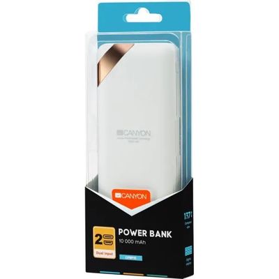 5291485006174-Canyon - powerbank / batterie de secours rechargeable pour smartphone - 10000 mAh 10000 - blanc--0