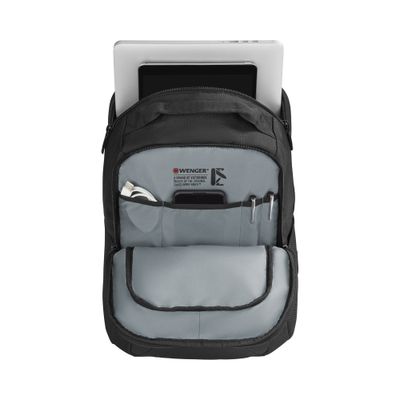 Wenger Sac a dos BQ pour ordinateur portable 16 noir Pas Cher Bureau Vallee