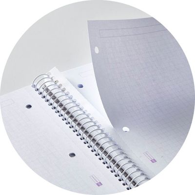 8422593021033-Notebook Emotions, couverture souple, A4 séyès, 80 feuilles de 1 couleur, Miquelrius, Marine.--2