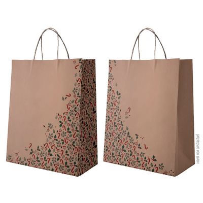 3700030061527-Sac kraft poignées torsadées Sugar - 24 x 11 x 31 cm--0