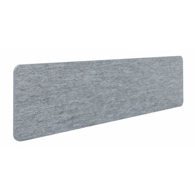 3253310545960-Écran de séparation acoustique pour bureau (sans support de fixation) - L140 x h40 cm - gris chiné--0