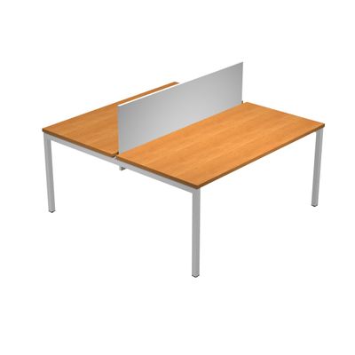 0404052254983-Bureau bench Trend - L180 - avec panneau de séparation - plateau imitation aulne--0