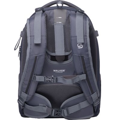 9002638241788-Sac à dos WALKER "Wizzard Campus Neo" - 3 compartiments coloris Steel Grey--1