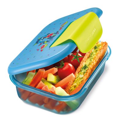 3154148741015-Boîte repas Ecozen 900 ml pour enfants – Design raton laveur – Hermétique et écologique--1